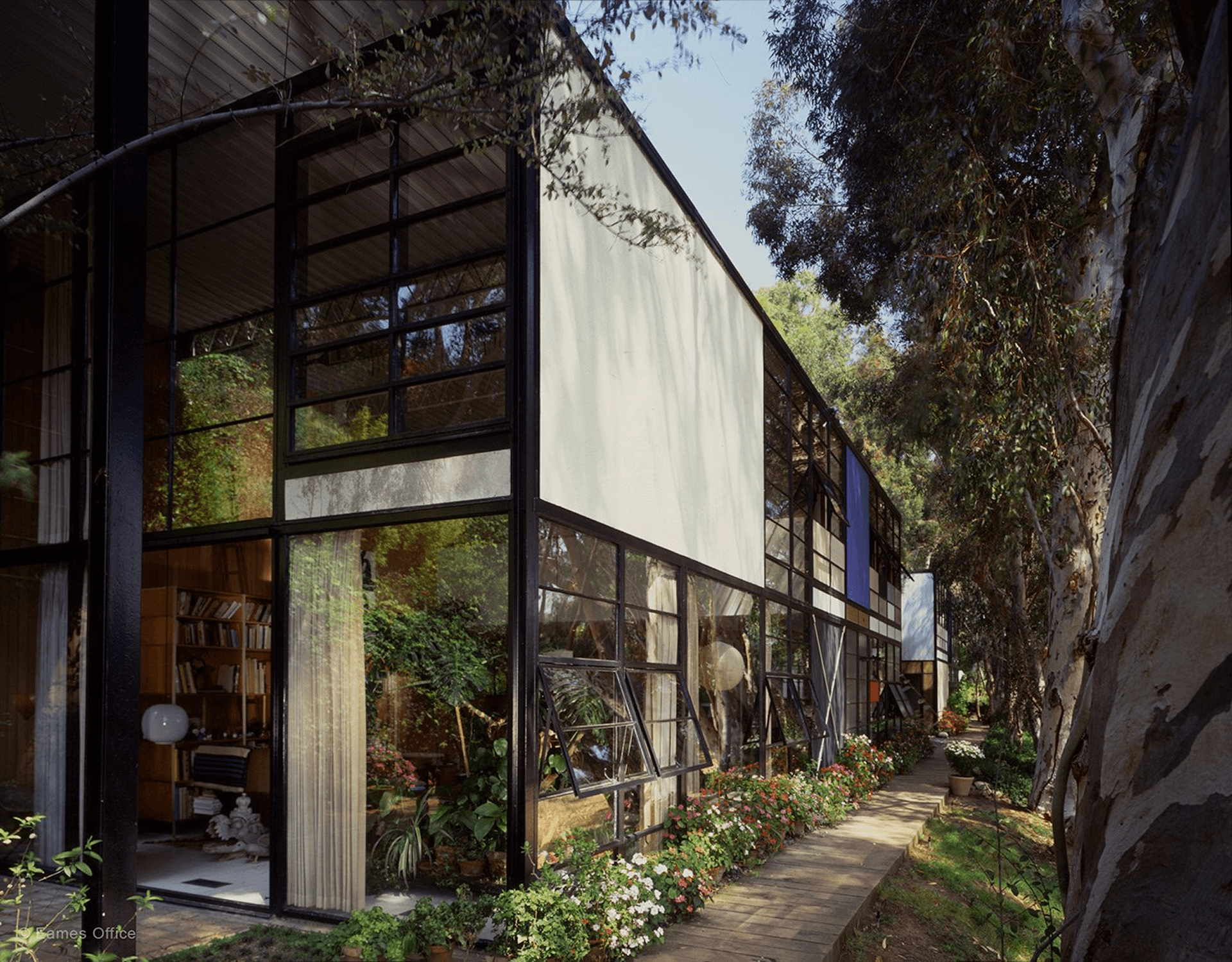 The Eames House designed by Charles and Ray Eames